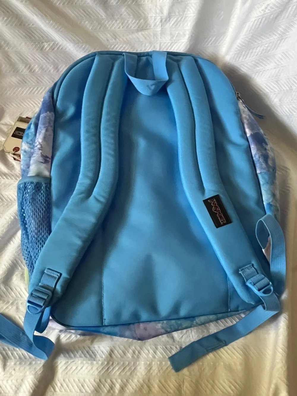 JanSport Tie-Dye Backpack Blue & Purple XL Big Student Fits 15” laptop  NEW!